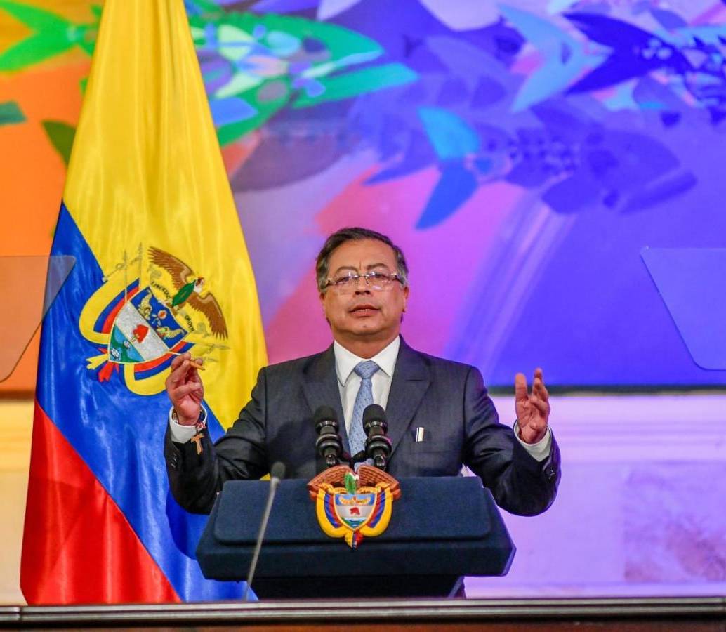 El presidente Petro rindió cuentas ante el Congreso. Foto: Presidencia.