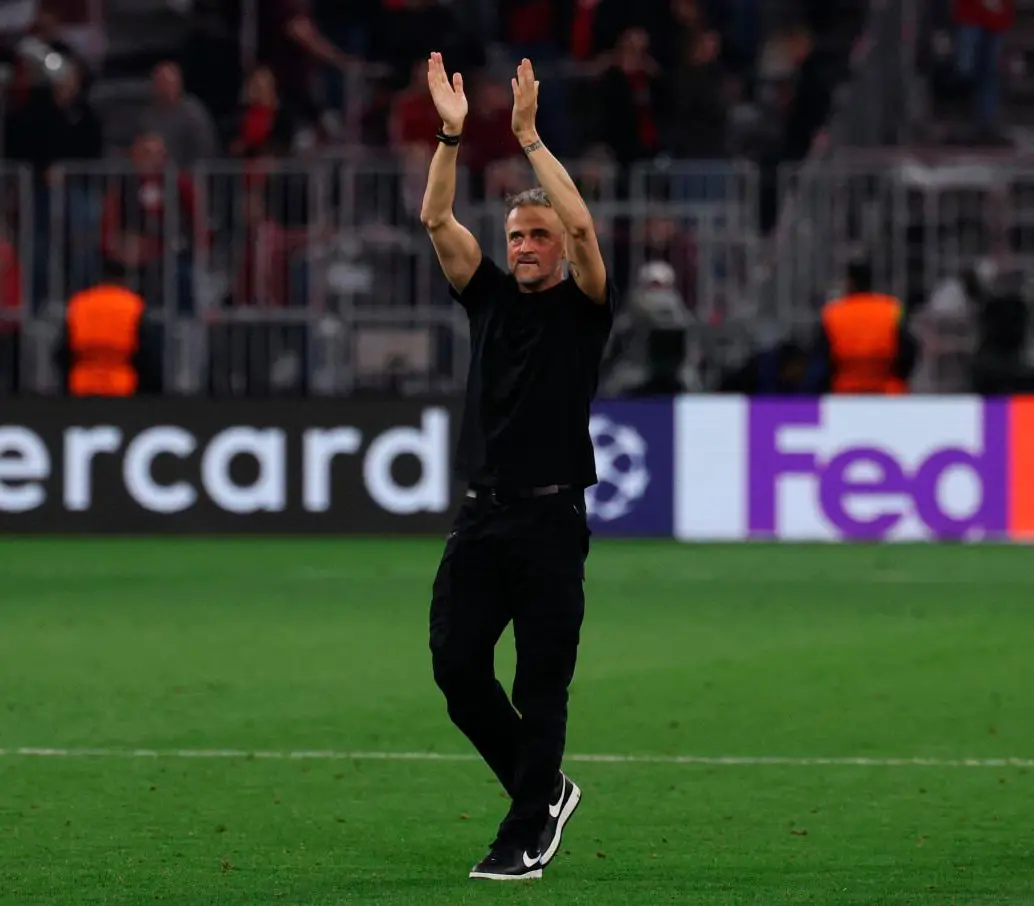 El entrenador español Luis Enrique Martínez buscará el tercer título de Champions de su carrera. Será su segunda final consecutiva con el PSG. Foto: AFP