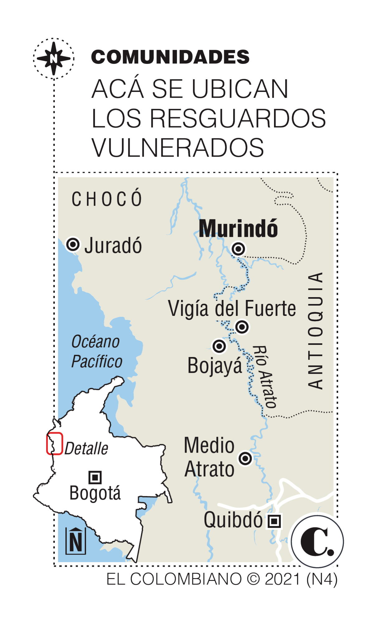 Desminado militar inició en comunidades indígenas de Murindó