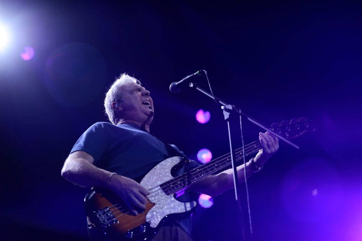 David Summer, vocalista de la banda, se vio muy feliz con este reencuentro con el público paisa tras 36 años sin venir. FOTO Carlos Velásquez