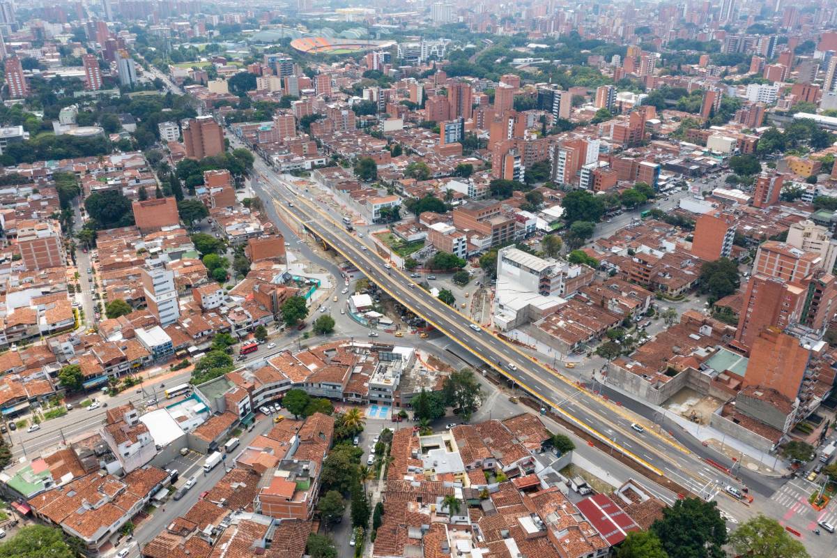 Esta obra, forma parte de la infraestructura del metro de la 80. Foto: Manuel Saldarriaga Quintero.