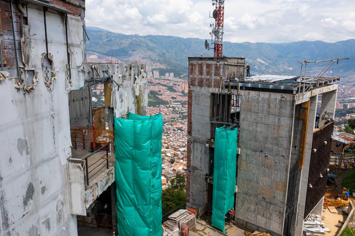 Desde su inauguración se convirtió en un emblemático lugar de la comuna 1 de Medellín. Foto: Manuel Saldarriaga Quintero.