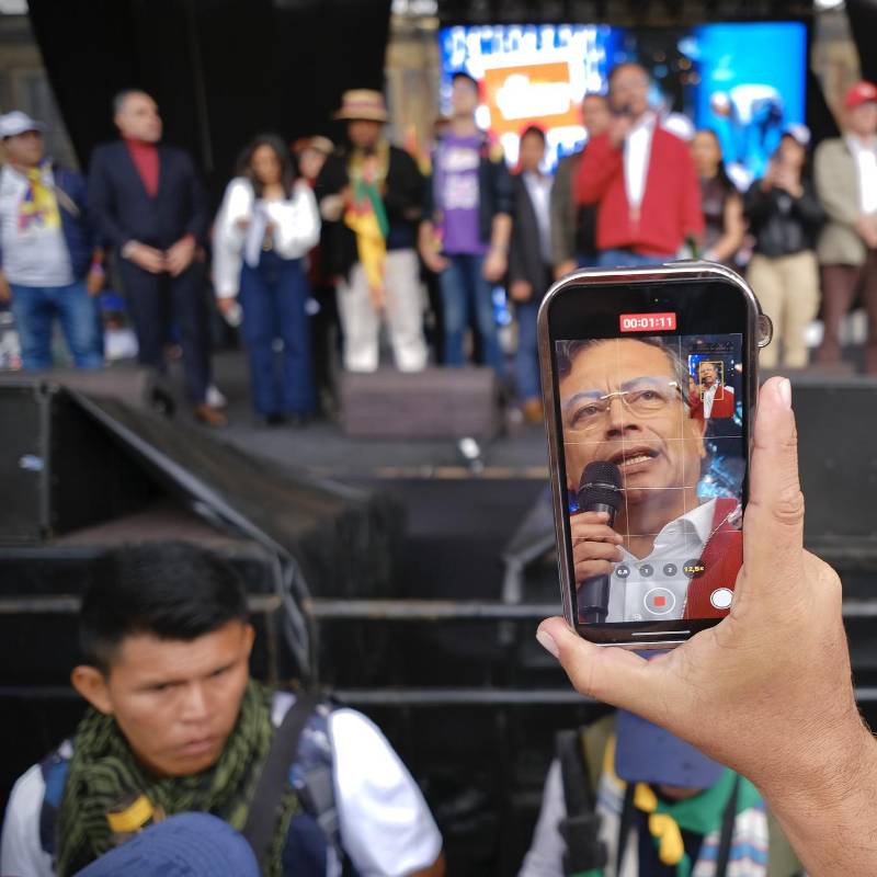 En las últimas horas, el presidente de Colombia, Gustavo Petro, utilizó más de diez veces esas palabras (nazis y nazismo) para atacar a sus opositores, a los jueces, a los medios de comunicación y a cualquiera que se atreva a disentir de su ideología. Foto: Presidencia