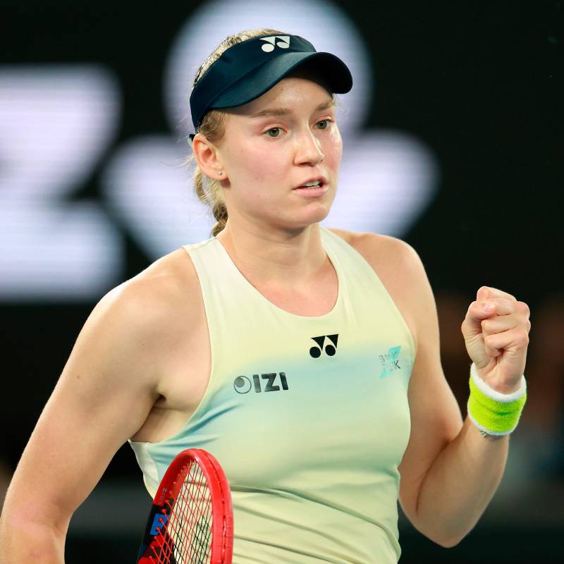 La tenista kazaja Elena Rybakina ocupa el quinto puesto en el ranking de la WTA. Foto: tomada del x @AustralianOpen