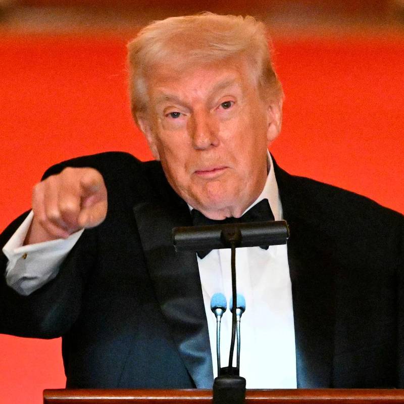 Donald Trump en Mar-a-Lago, Florida. FOTO: GETTY