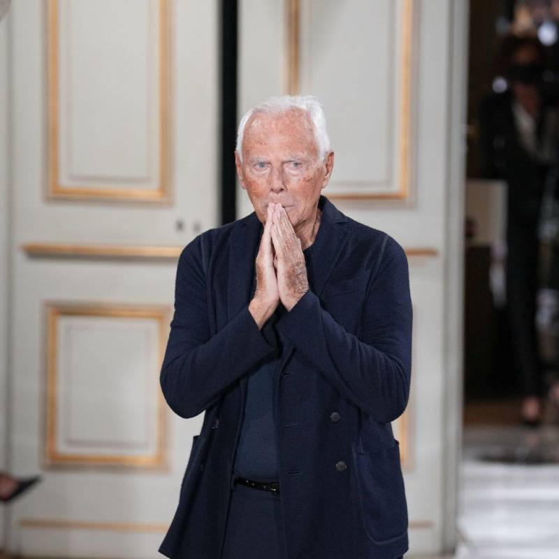 Giorgio Armani ya estaba hablando desde hace un año sobre su posible retiro del mundo de la moda. Tras su muerte, deja una compañía con 50 años de historia referente de la moda. Foto: Getty Images