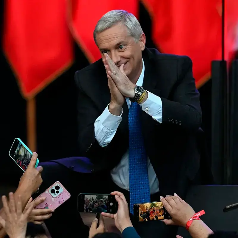 José Antonio Kast es abierto simpatizante de la dictadura de Augusto Pinochet. Su familia tiene lazos con el nazismo. FOTO. AFP