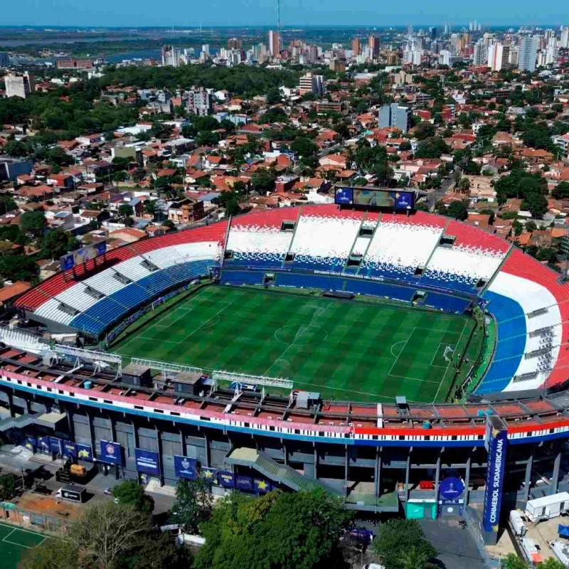 El estadio Defensores de Chaco será el escenario donde se jugará la final de la Copa Sudamericana este sábado entre Lanús y Atlético Mineiro. FOTO GETTY 