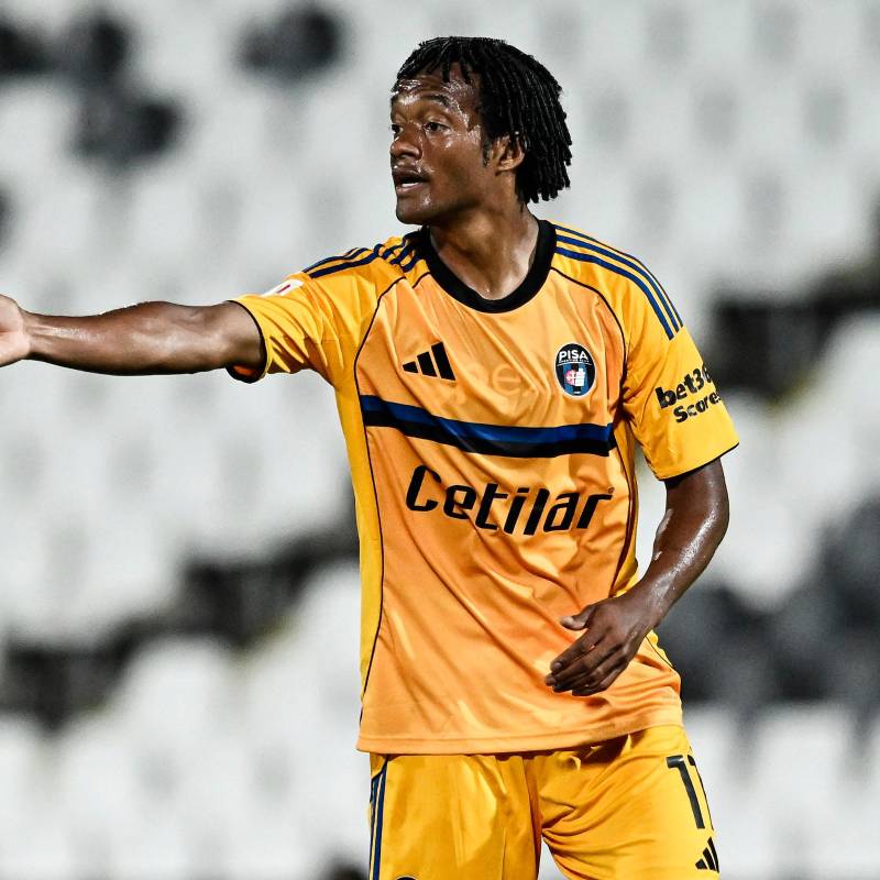 Juan Guillermo Cuadrado inicia su temporada número 17 en Italia, ahora con el recién ascendido Pisa. FOTO: GETTY