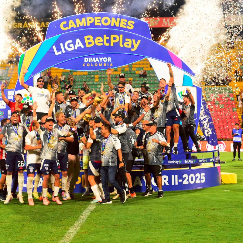 Junior celebró el título y su clasificación a la fase de grupos de la Libertadores. FOTO COLPRENSA