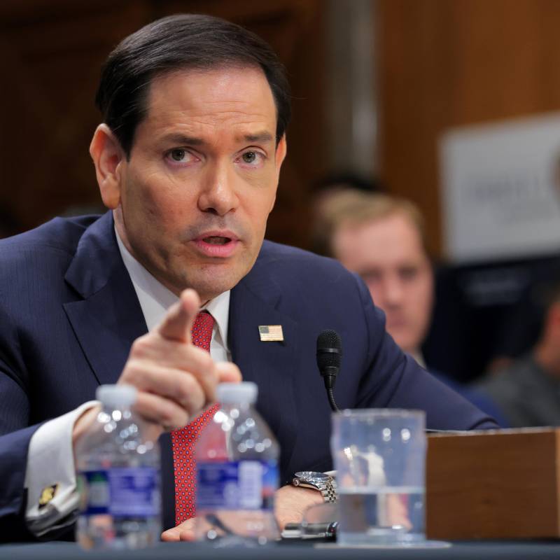  El secretario de Estado, Marco Rubio, encabezó el último ataque de la Casa Blanca a la Corte Penal Internacional. Foto: Anna Moneymaker/Getty Images