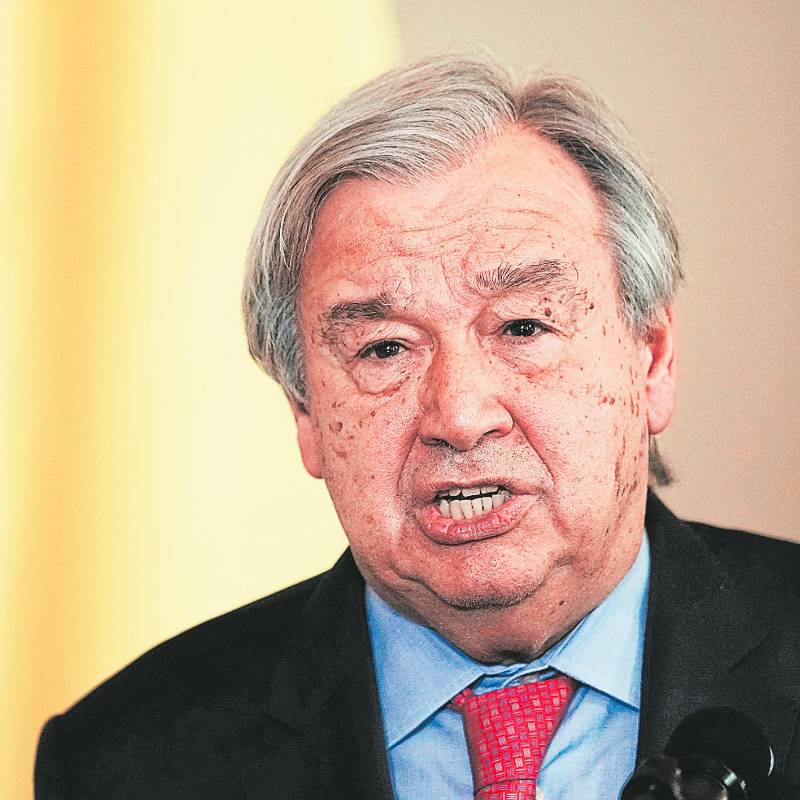 El secretario general de la ONU, António Guterres. FOTO COLPRENSA