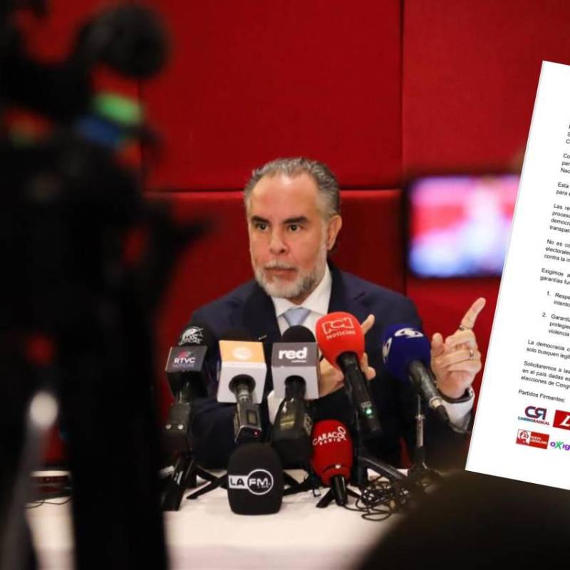La carta está firmada por dirigentes de Cambio Radical, Partido Liberal, Partido Conversador, Mira, Colombia Justa Libres, Centro Democrático, La U, Nuevo Liberalismo, Oxígeno, Salvación Nacional, Liga de Gobernantes Anticorrupción, ASI y Colombia Renaciente. Foto: MinInterior y cortesía