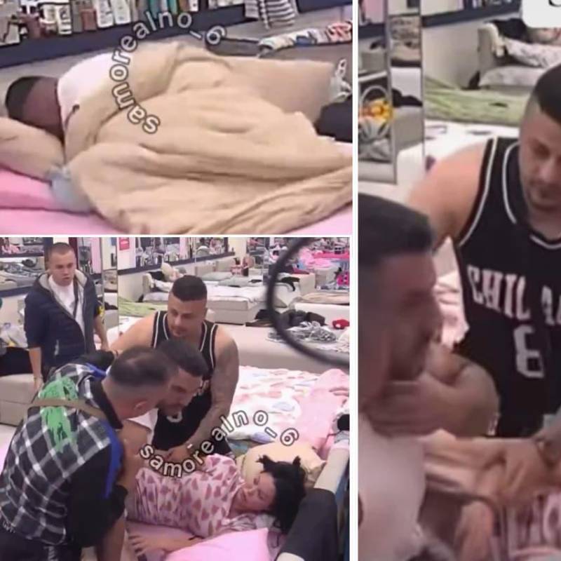 Un hombre en Serbia agredió a su compañera dentro de un reality show. FOTOS: Capturas de video
