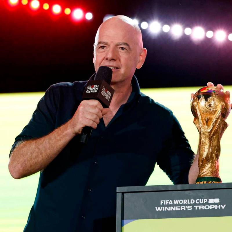 Gianni Infantino, presidente de Fifa, se refirió a la situación actual en Gaza. Hay que recordar que hay algunas voces pidiendo la suspensión de Israel de competencia de Fifa y Uefa. FOTO GETTY 