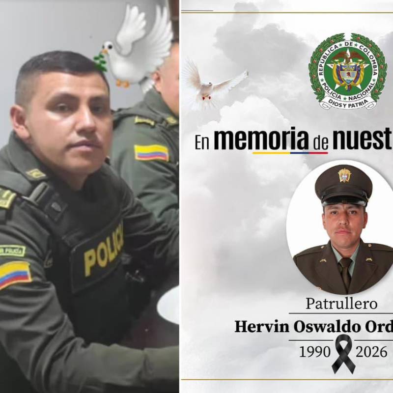 Hervin Oswaldo Orduz Pérez fue asesinado frente a su hijo en el municipio de San Andrés, Santander. FOTOS: Tomada de redes sociales y Policía Nacional 