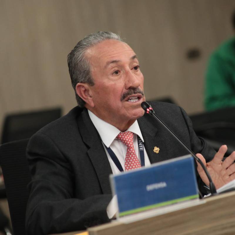 Hugo Aguilar comparece actualmente ante la JEP. Foto: Jurisdicción Especial para la Paz. 