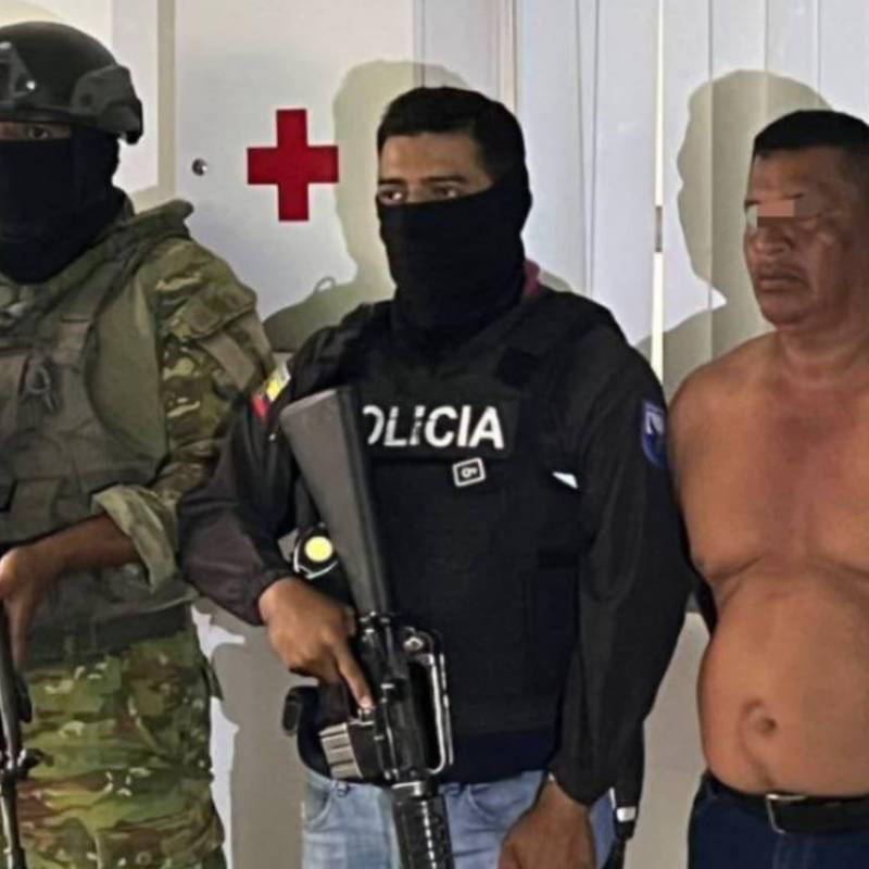 Capturaron en Ecuador a Pedro M., alias ‘Pepe’, jefe de los sicarios de Los Choneros. FOTO: Ministerio de Defensa de Ecuador