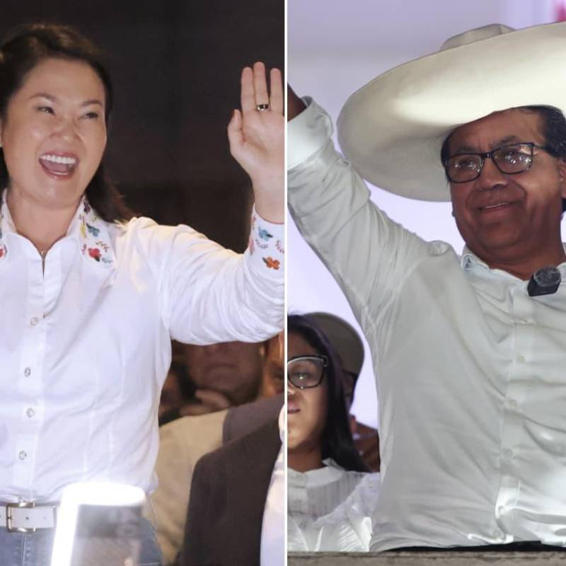 Roberto Sánchez se resiste a reconocer los resultados preliminares en la segunda vuelta presidencial en Perú. FOTOS: AFP - GETTY