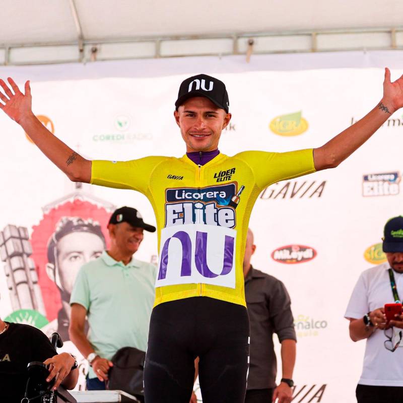 Camilo Ardila ganó una etapa y fue segundo en otras dos para triunfar en la Clásica de Marinilla. FOTO CORTESÍA ÁNDERSON BONILLA