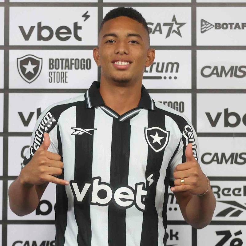 El colombiano Jordan Barrera fue presentado como nuevo jugador de Botafogo, en su primera experiencia internacional. FOTO: Tomada de X @Botafogo