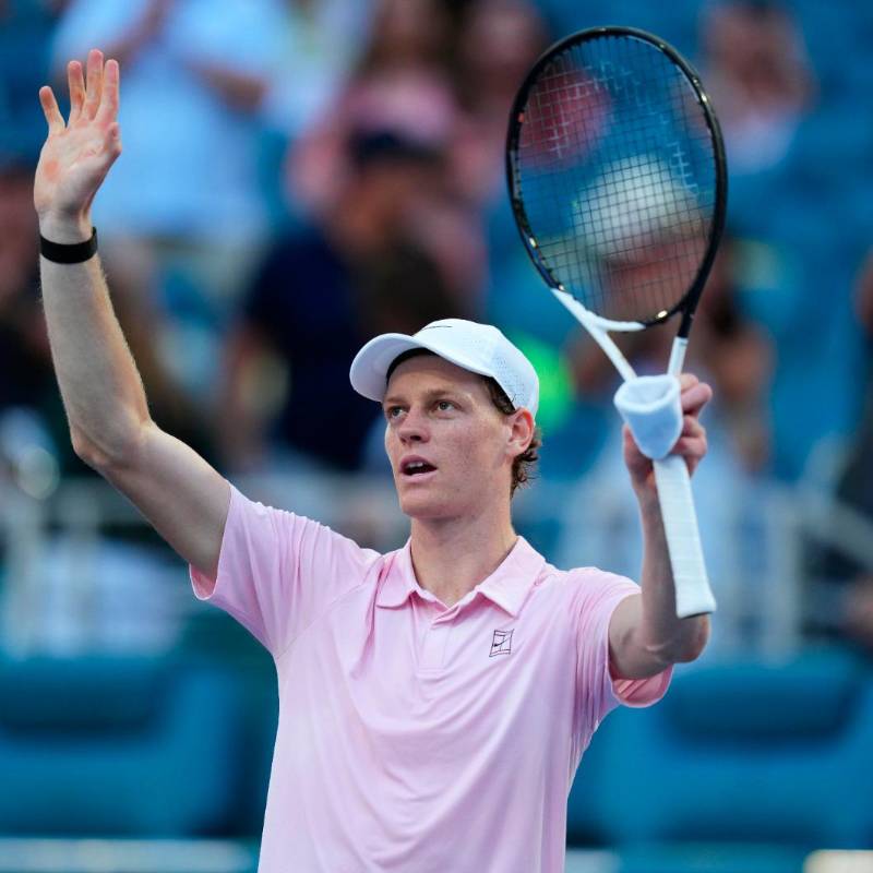  Jannick Sinner, italiano de 24 años, ya ganó el Masters 1000 de Miami en el año 2024. FOTO: GETTY