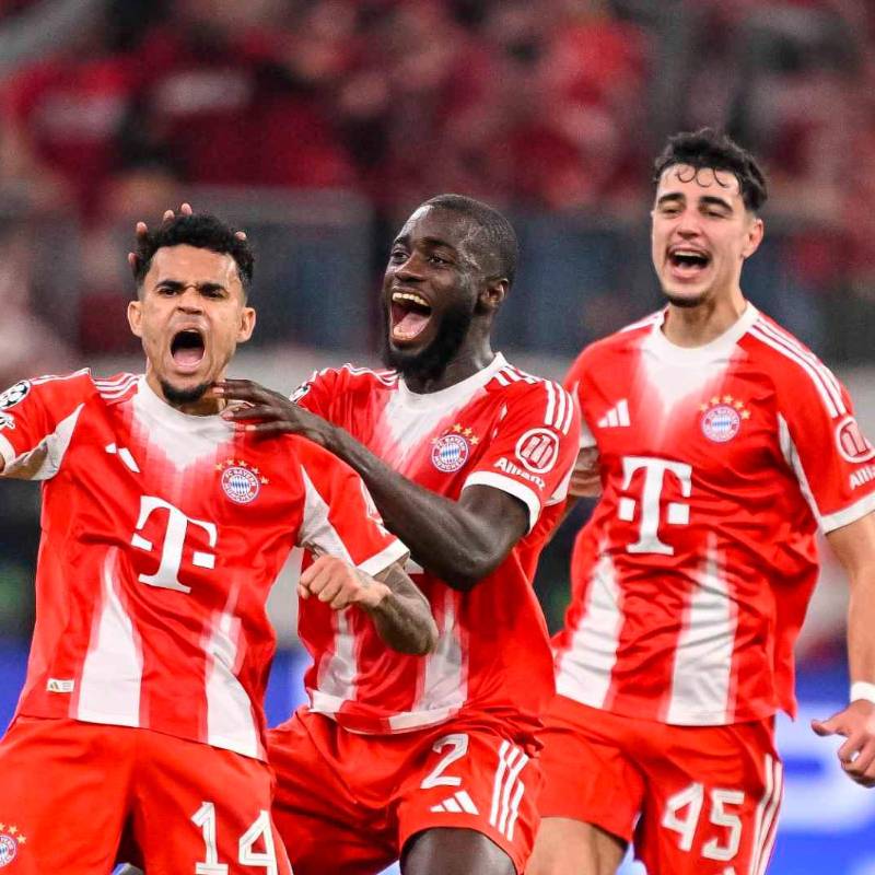 El colombiano Luis Fernando Díaz se luce con el Bayern Múnich en una gran temporada en la que se ha lucido en Bundesliga, Copa Alemana y Champions League. FOTO GETTY 