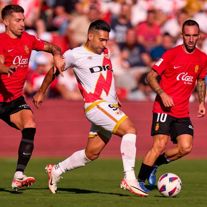 Falcao le dio el empate al Rayo Vallecano, 2-2 con el Mallorca. FOTO @RayoVallecano