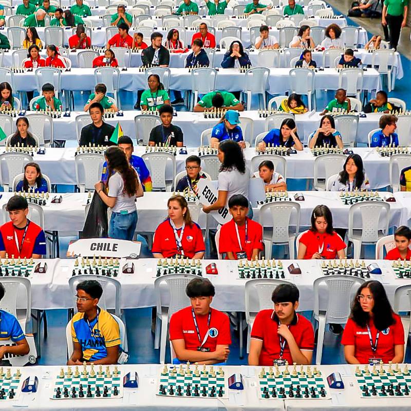 Del 27 de julio al 1 de agosto, Medellín alberga la edición número 36 del Panamericano de la Juventud de Ajedrez. FOTO JULIO CÉSAR HERRERA