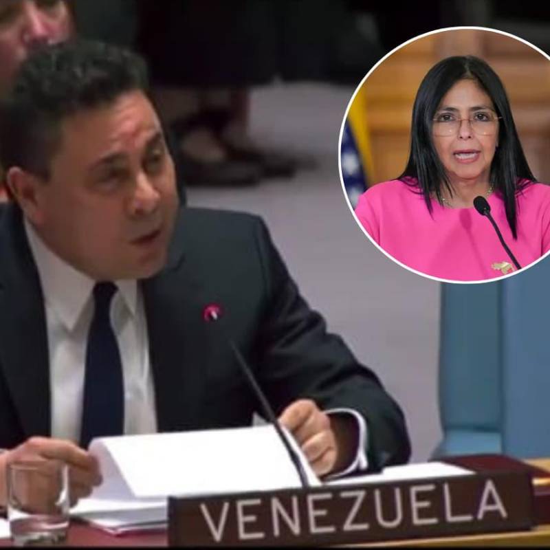 La presidenta interina de Venezuela, Delcy Rodríguez, destituyó a Samuel Moncada como representante del país ante la ONU. FOTOS: Captura de video - AFP