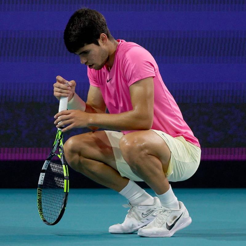 Carlos Alcaraz ha sufrido 11 lesiones en los cinco años que ha competido en la élite del tenis. Esta es la primera vez que sufre un percance en la muñeca derecha. FOTO: GETTY