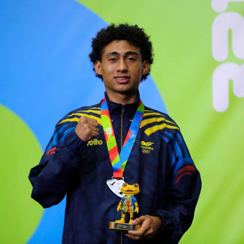 Izzon “El Rayo” Galea es uno de las promesas del boxeo colombiano. FOTO: COI