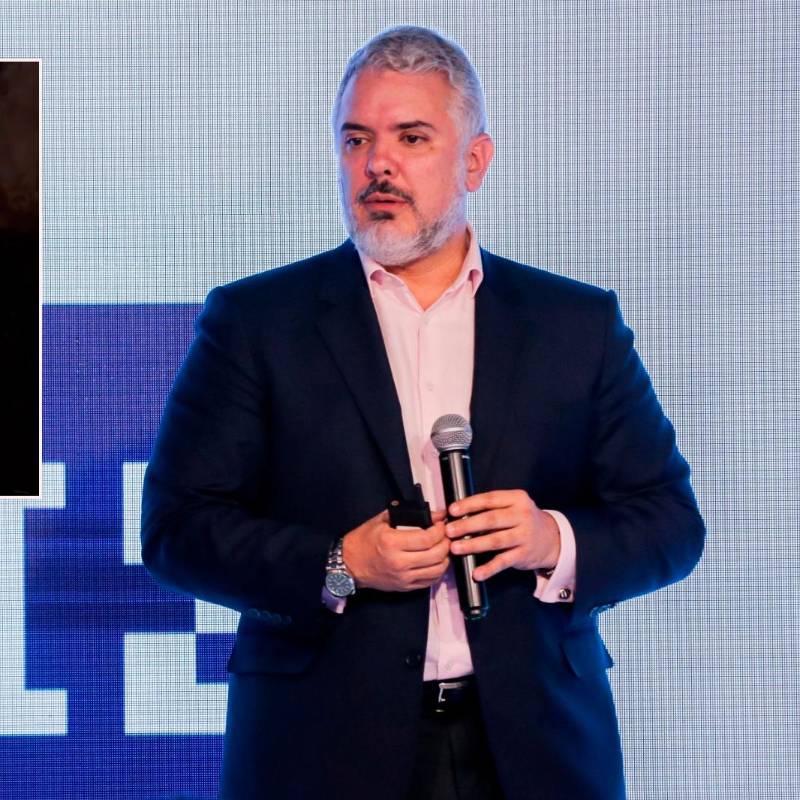 Iván Duque estuvo mezclando música en una fiesta privada. Fotos: Colprensa y redes sociales. 