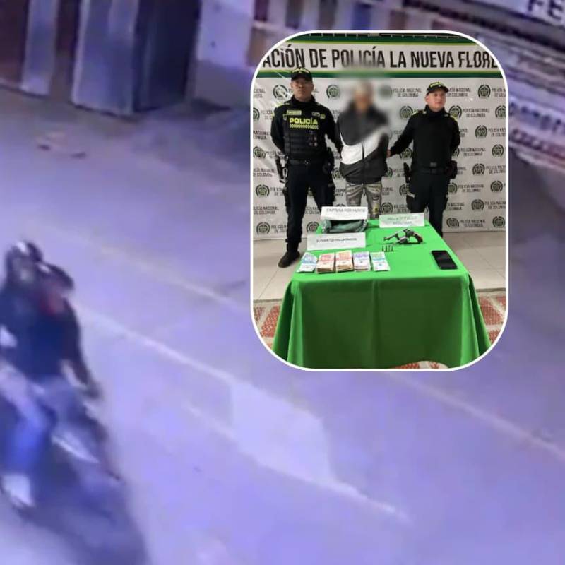 Capturaron a un hombre que llegó a robar en más de 20 tiendas en Cali. FOTOS: Policía- cpatura de video