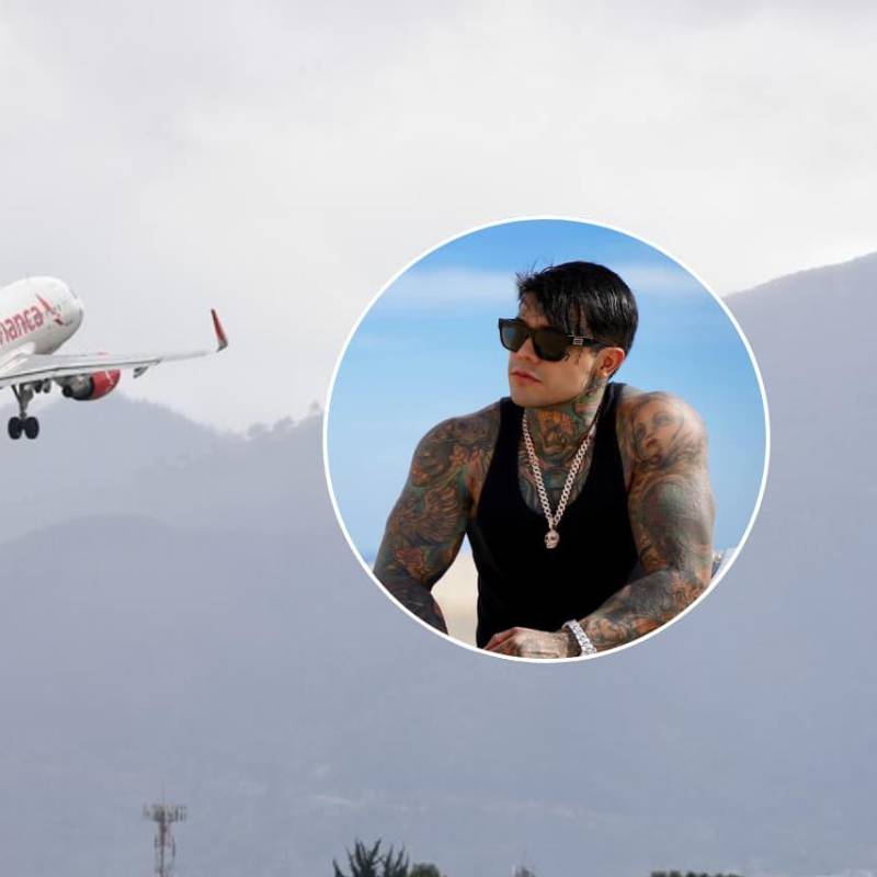 Jeferson Cossio se pronunció sobre el incidente ocurrido en un vuelo de Avianca de Bogotá a Madrid. FOTOS: Colprensa y tomada de su Facebook