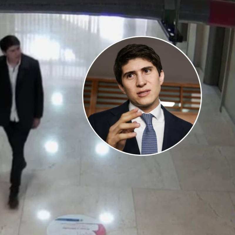 Imagen de Wadith Alberto Manzur Imbett visitando las instalaciones del Ministerio de Hacienda y Crédito Público en 2023. Foto: Captura de video – Colprensa.