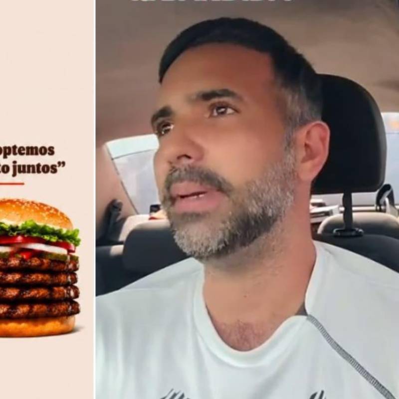 La historia de la hamburguesa triple. FOTOS: Burger King - Luis Miguel Castillo - Tiktok