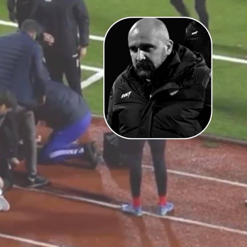 El entrenador del Radnicki 1923 falleció en pleno partido de la Superliga serbia, a los 44 años. FOTOS: Capturas de pantalla 