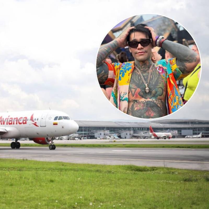 Yeferson Cossio es señalado de esparcir una sustancia química en un vuelo de Avianca. FOTOS: Tomada de Instagram @jefersoncossio y Colprensa 