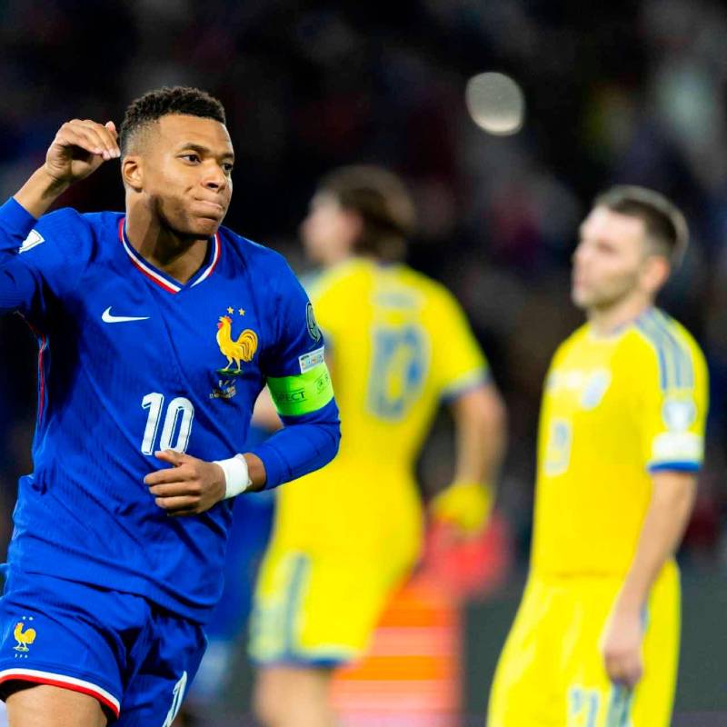 Kylian Mbappé llegó a 55 goles en 94 partidos con los Bleues, pero ahora será baja en su selección en el último partido del grupo D de las Eliminatorias europeas. FOTO: Getty