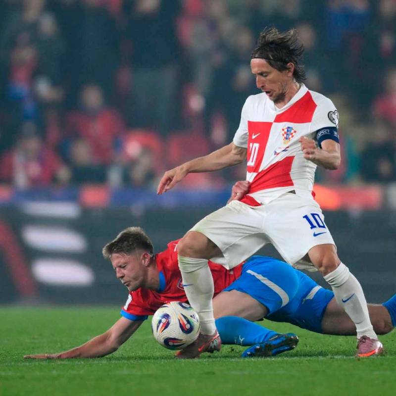 Luka Modric, capitán croata de 40 años y con 193 partidos, participará en su quinto Mundial (2006, 2014, 2018 y 2022). FOTO: Getty 