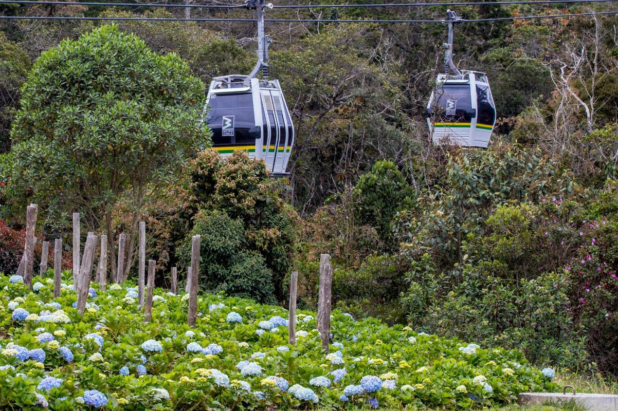 Al parque se puede llegar directamente en Metrocable. Foto Juan Antonio Sánchez Ocampo