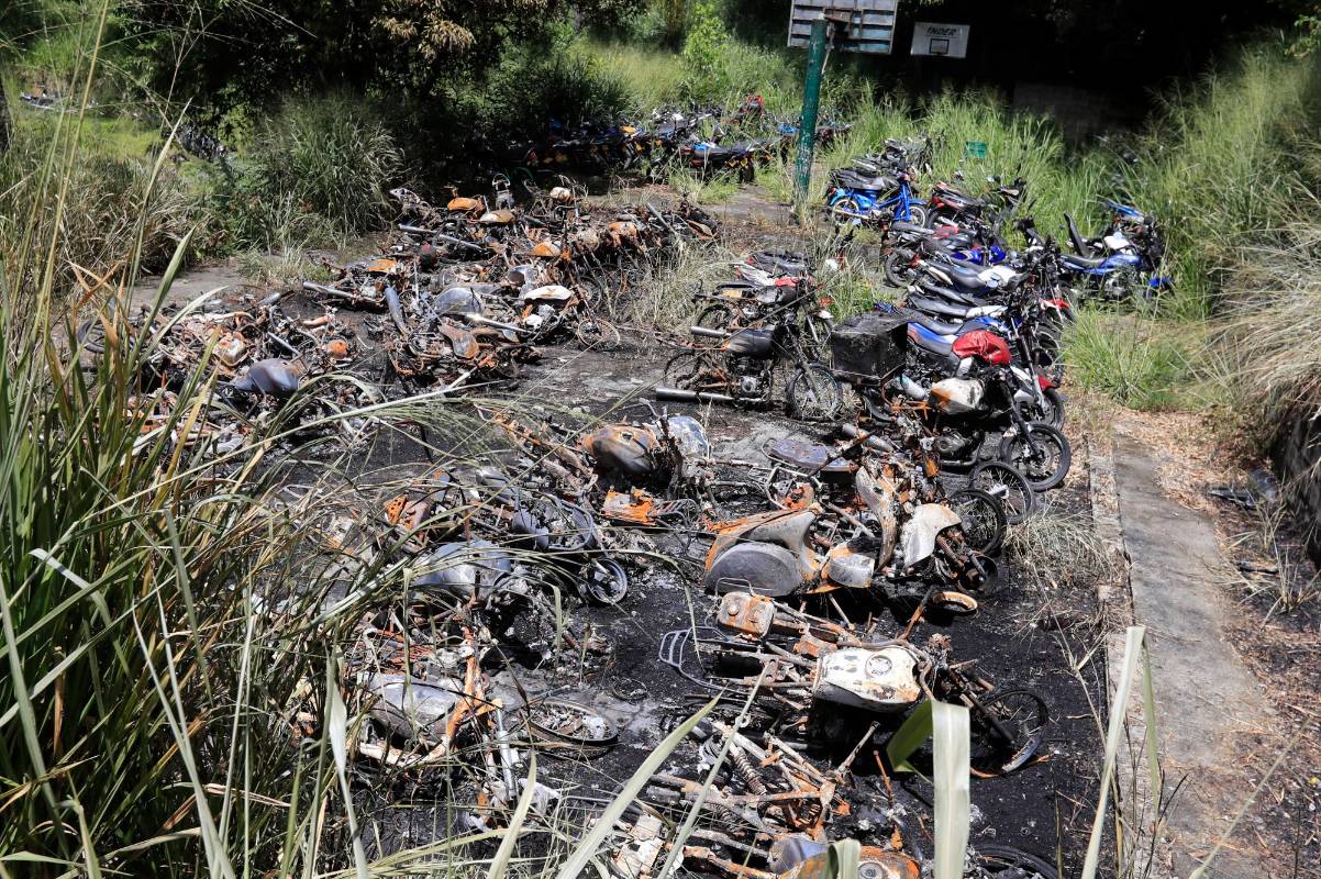 Las autoridades anunciaron que buscarán a los responsables de la quema de los 84 vehículos. Foto: Jaime Pérez