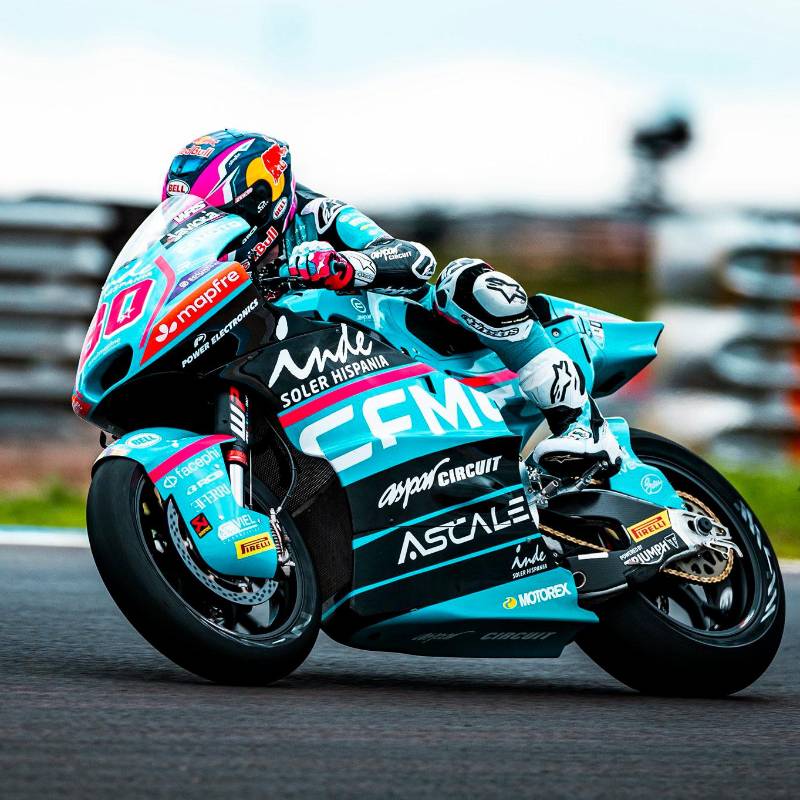 El motociclista colombo-español David Alonso vive su segunda temporada en el Moto2. Foto: tomada del x de @AsparTeam