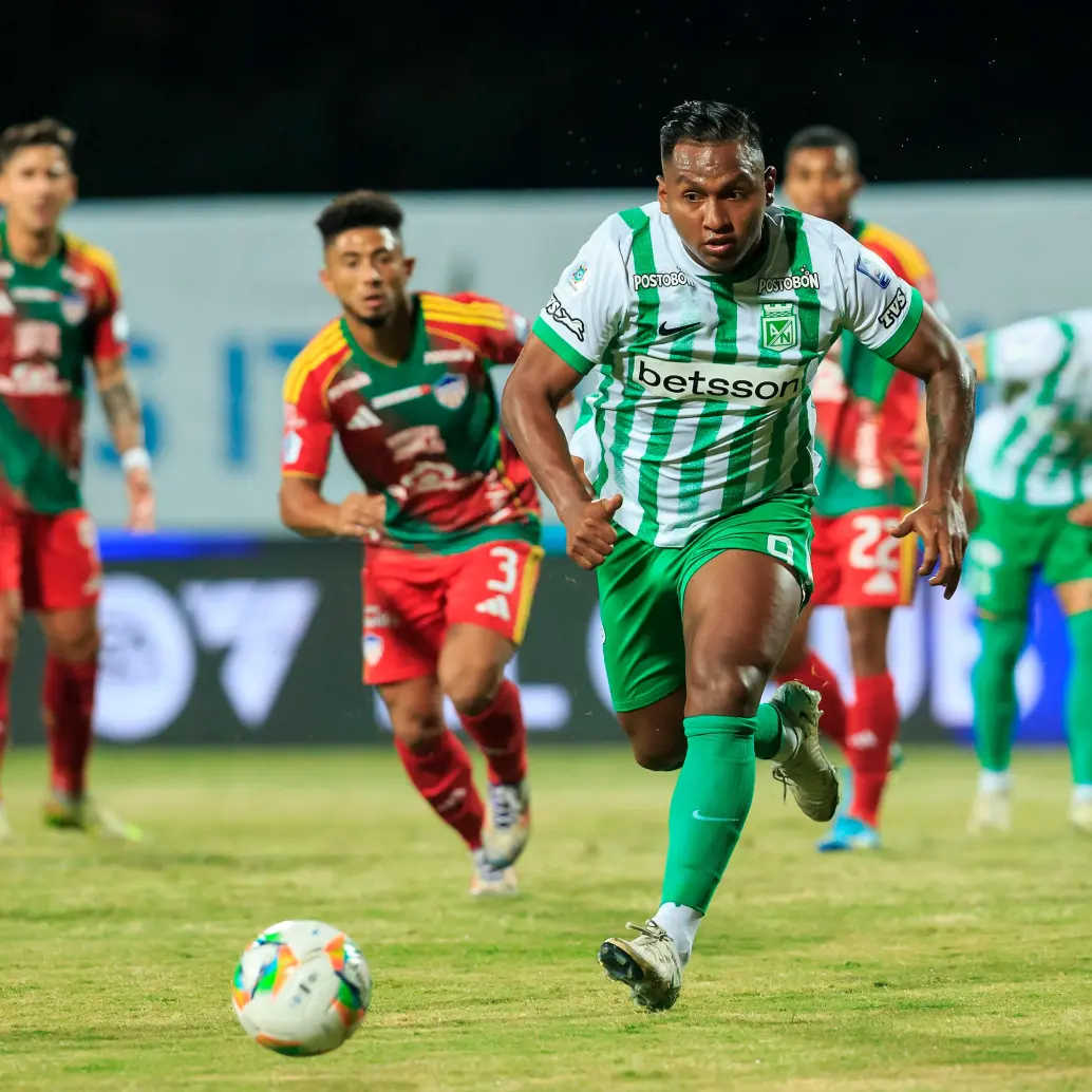 Alfredo Morelos, delantero de buena campaña con Atlético Nacional en la temporada 2025. FOTO CAMILO SUÁREZ