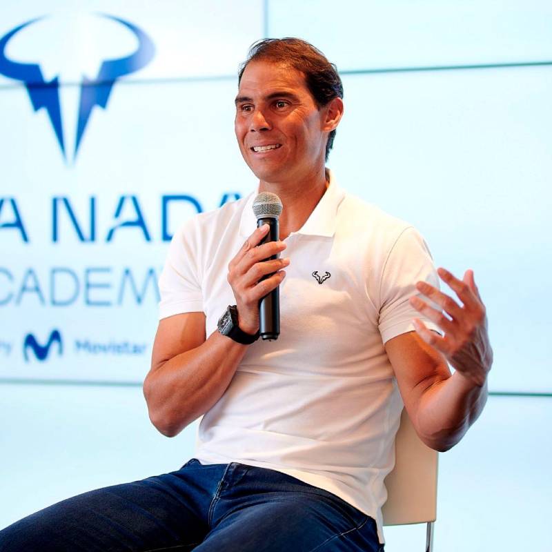 El español Rafael Nadal volverá a las pistas en octubre, lo hará para celebrar los diez años de su academia. El exnúmero uno del mundo se retiró en 2024. FOTO GETTY 