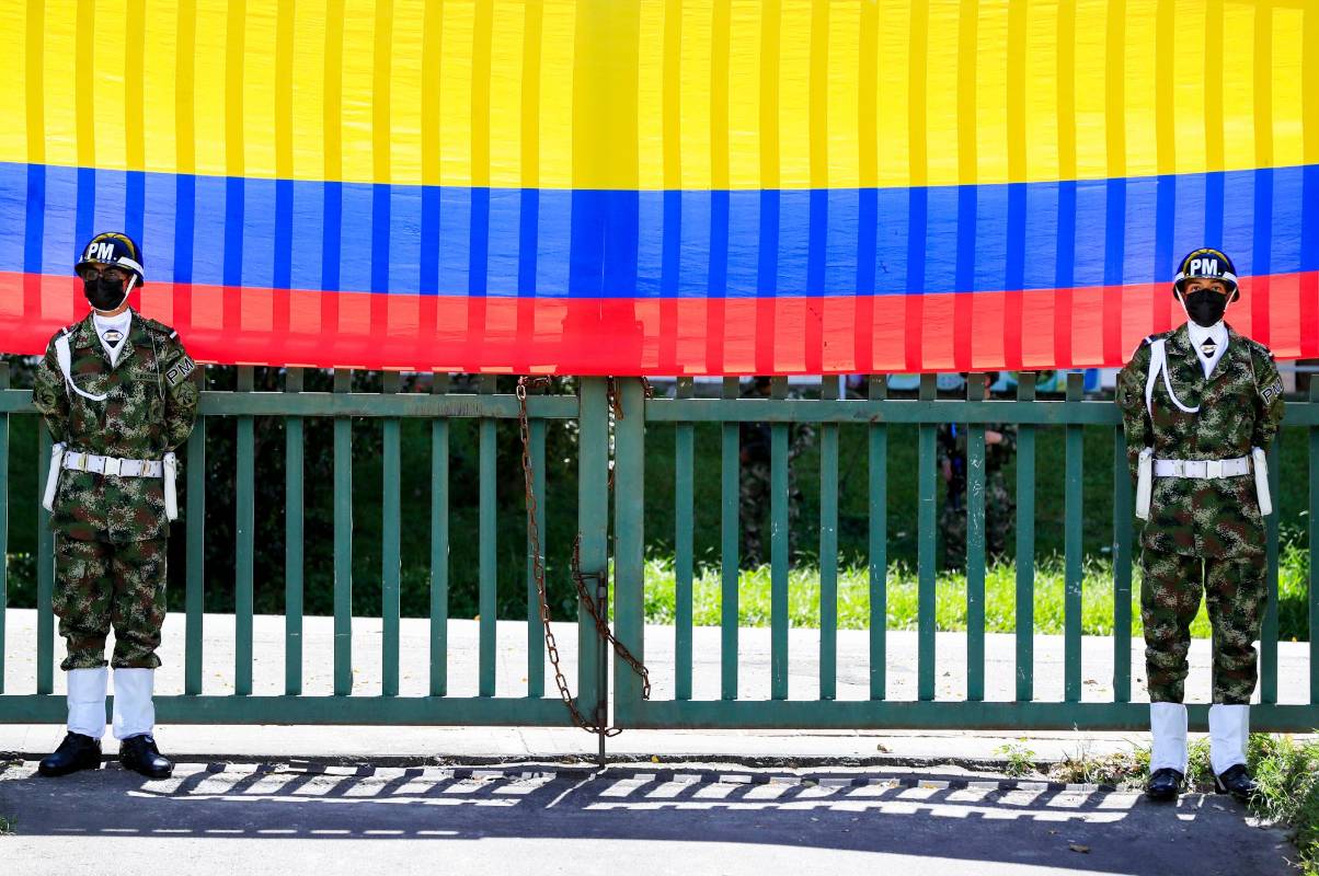 El tricolor colombiano hizo parte de la celebración del Día de la Independencia. FOTO. Jaime Pérez