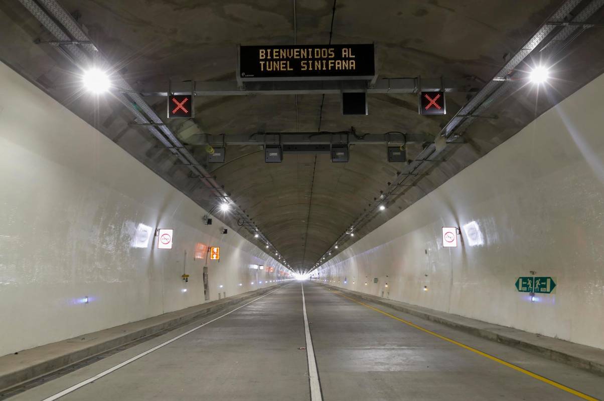 La infraestructura vial del túnel de la Sinifaná concluyó trabajos hace dos meses. Foto: Manuel saldarriaga Quintero