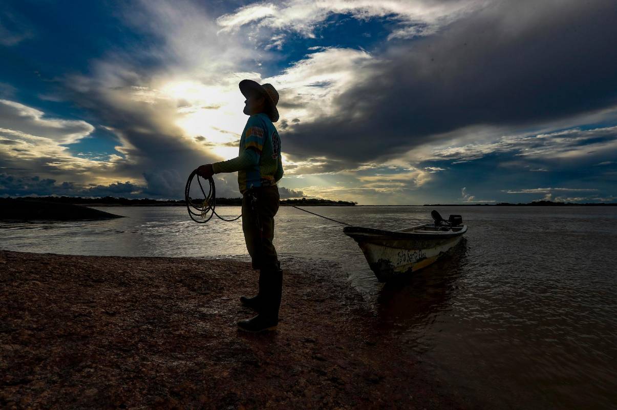 El río Orinoco es fundamental para el transporte fluvial, el turismo y la producción pesquera de Vichada. Foto: Manuel Saldarriaga Quintero.