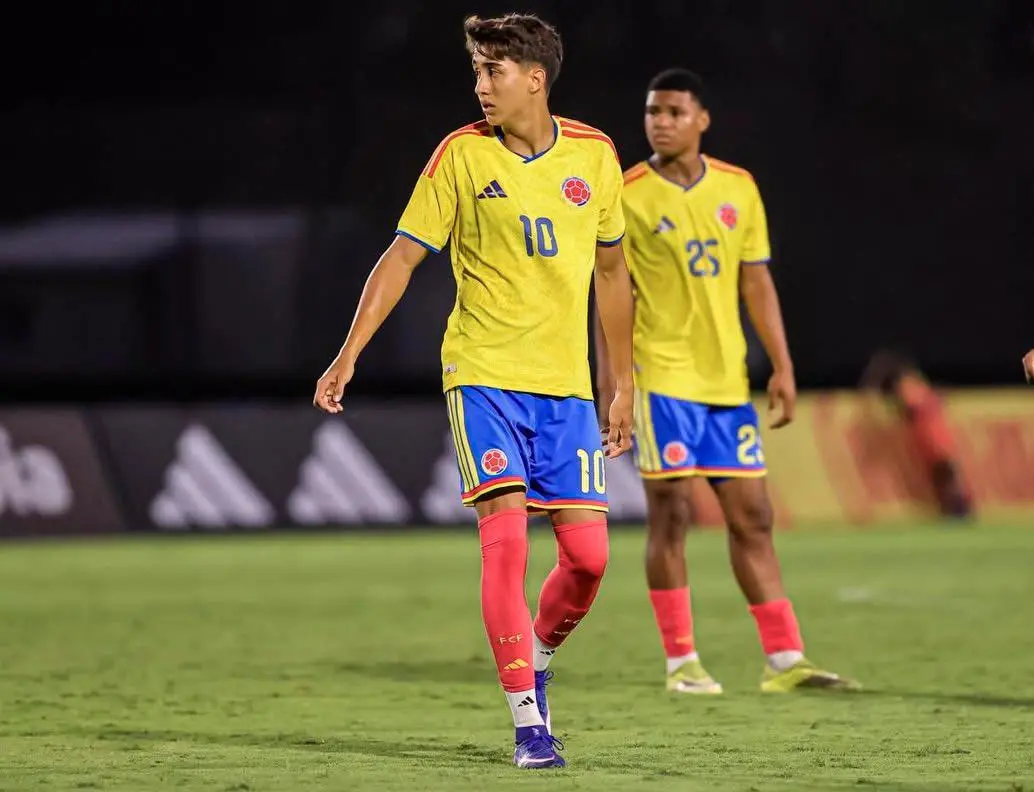 Samuel Martínez, número 10 de la Selección Colombia que disputará la final del Sudamericano Sub-17. FOTO FCF